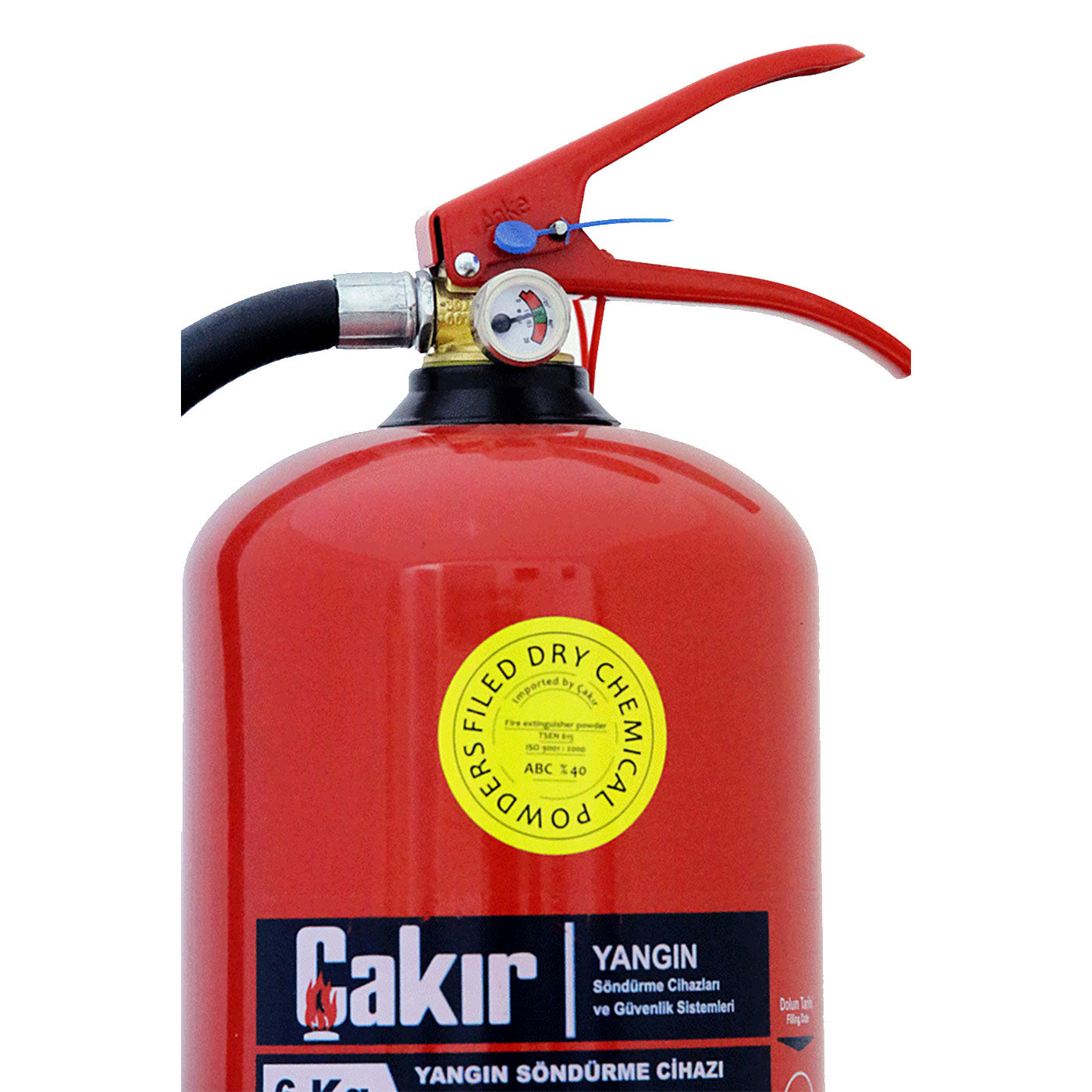 STORED PRESSURE TYPE PORTABLE DRY POWDER FIRE EXTINGUISHER 6 KG