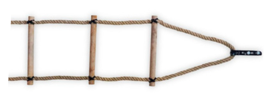 Jacobs / Monkey Ladder with round wooden Rung 1,00 mtr - 50,00 mtr