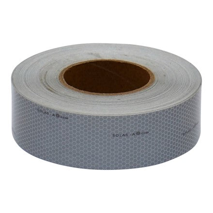 RETRO REFLECTIVE TAPE, SOLAS GRADE, SILVER W:50 MM x L:45.7 MTR