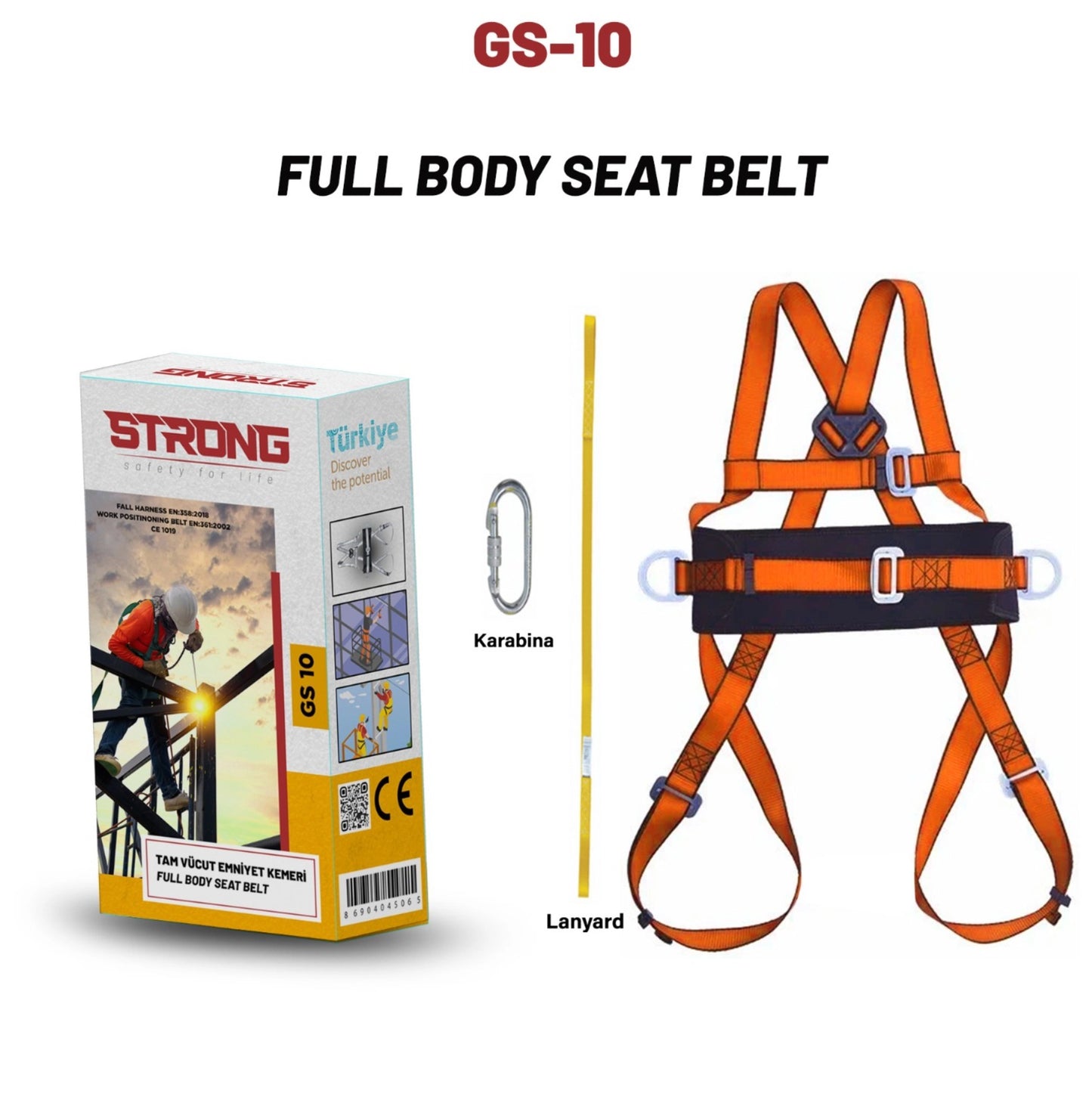 FULL BODY TYPE SAFETY HARNESS