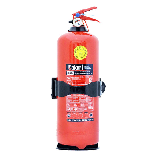 PORTABLE DRY POWDER  - DP - ABC TYPE -FIRE EXTINGUISHER - 2 KG  - STORED PRESSURE - MED APPROVED - CAKIR BRAND