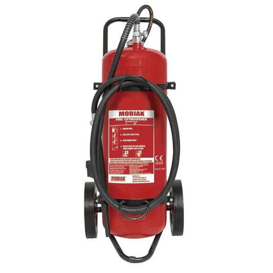 MOBIAK BRAND WHEELED FOAM FIRE EXTINGUISHER -PFOS/PFAS-FREE -AB TYPE-  135 LTR  - STORED PRESSURE - MED APPROVED