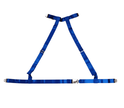 LIFEBOAT SEAT  BELT ORANGE/BLUE - 4 POINT