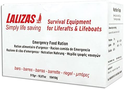 LALIZAS BRAND EMERGENCY LIFEBOAT / LIFERAFT FOOD RATION 500 GRM 2503 KCAL MED SOLAS
