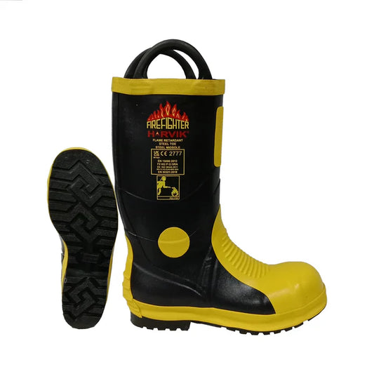 FIREMAN'S SAFETY BOOTS, SOLAS MED CLASS APPROVED - HARVIK BRAND