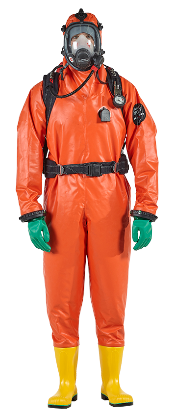COMPLETE GAS TIGHT  CHEMICAL PROTECTION SUIT  - ANSEL BRAND EN 943 SIZE L
