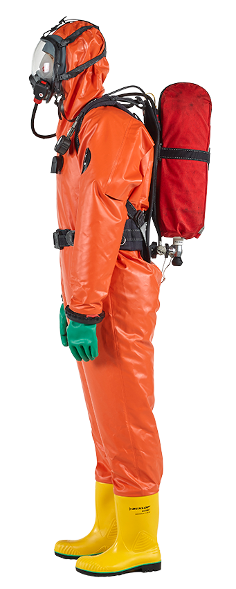 COMPLETE GAS TIGHT  CHEMICAL PROTECTION SUIT  - ANSEL BRAND EN 943 SIZE L