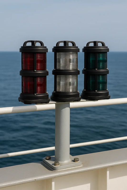 POLYCARBONATE DOUBLE NAVIGATION LIGHT - STERN LIGHT CLEAR