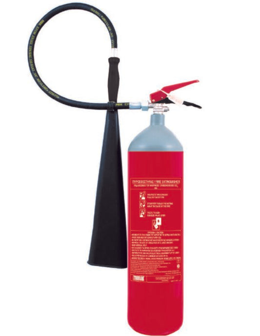 MOBIAK BRAND PORTABLE CARBON DIOXIDE BC TYPE  5 KG CO2 FIRE EXTINGUISHER - MED APPROVED