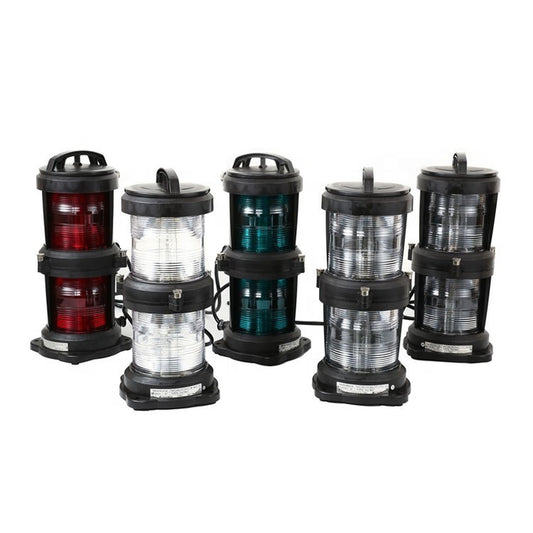 POLYCARBONATE DOUBLE NAVIGATION LIGHT - MASTERHEAD LIGHT CLEAR