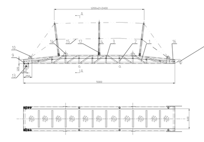 ALUMINIUM ALLOY WHARF LADDER 5 4 MTR LENGHT ACC TO ISO 7061:2015 - MAKER CERTIFICATE - CLASS APPROVAL AS ADDITIONAL