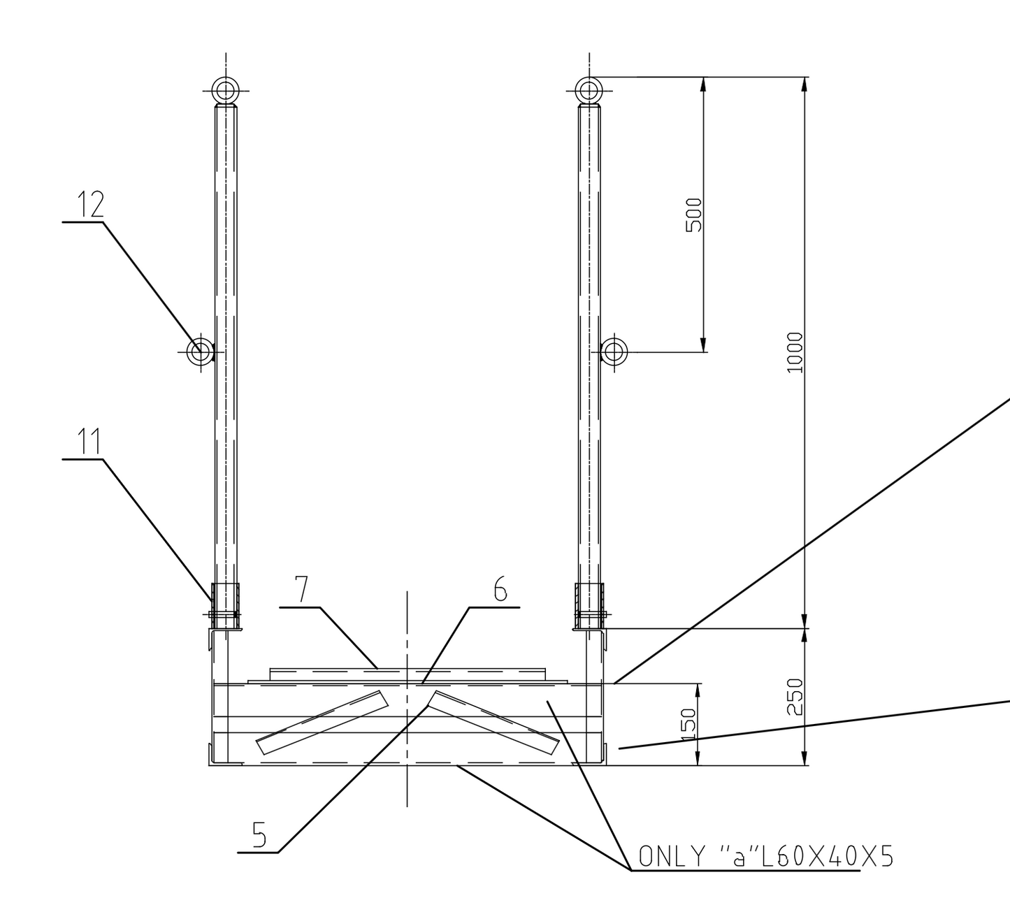 ALUMINIUM ALLOY WHARF LADDER 5 4 MTR LENGHT ACC TO ISO 7061:2015 - MAKER CERTIFICATE - CLASS APPROVAL AS ADDITIONAL