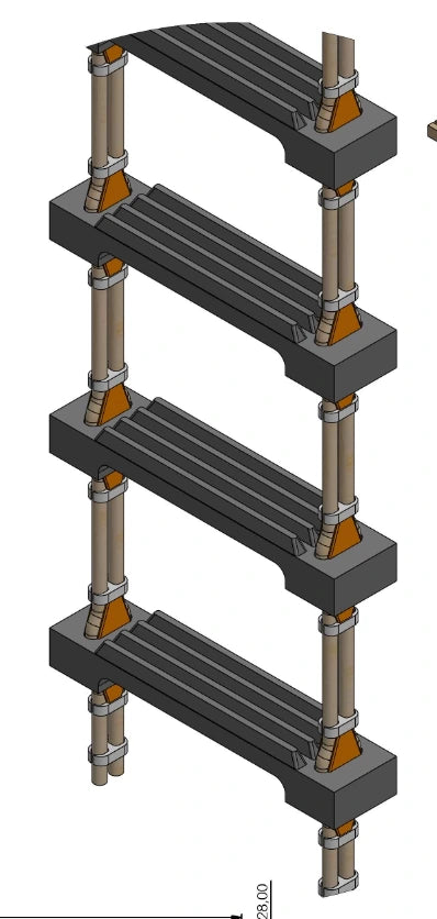B Type(60 mm) Pilot Laddet wood   1,00 mtr - 25,00 mtr , with MED CERTIFICATES ISO 799-1:2019  - 1045 (27)