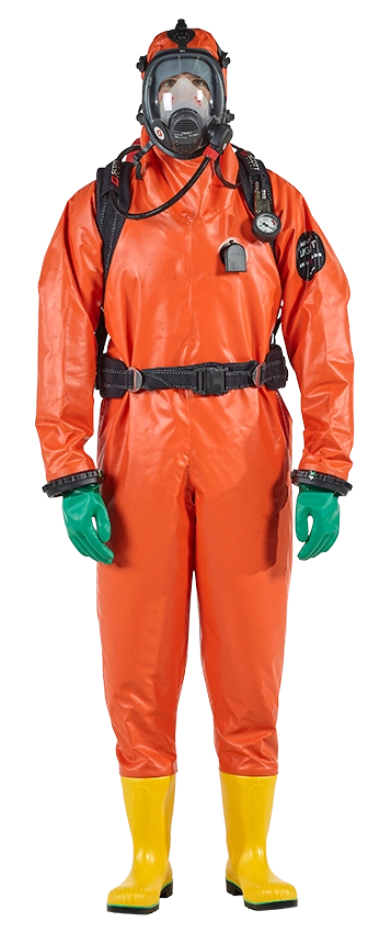 COMPLETE GAS TIGHT  CHEMICAL PROTECTION SUIT  - ANSEL BRAND  EN 943 SIZE L