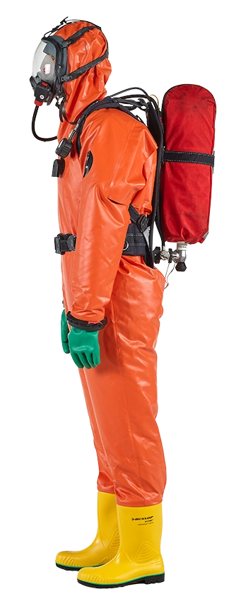 COMPLETE GAS TIGHT  CHEMICAL PROTECTION SUIT  - ANSEL BRAND  EN 943 SIZE L