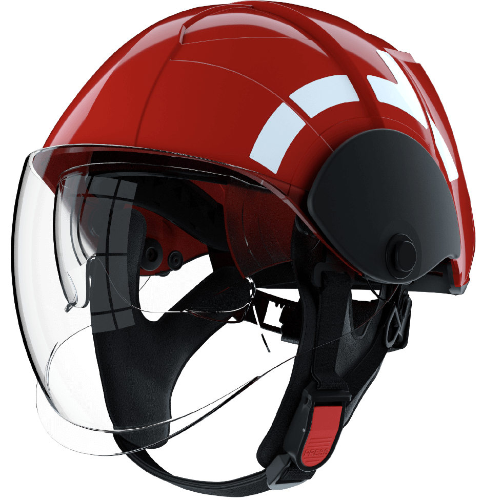 FIREMAN'S SAFETY HELMET, MED APPROVED -  PAB BRAND