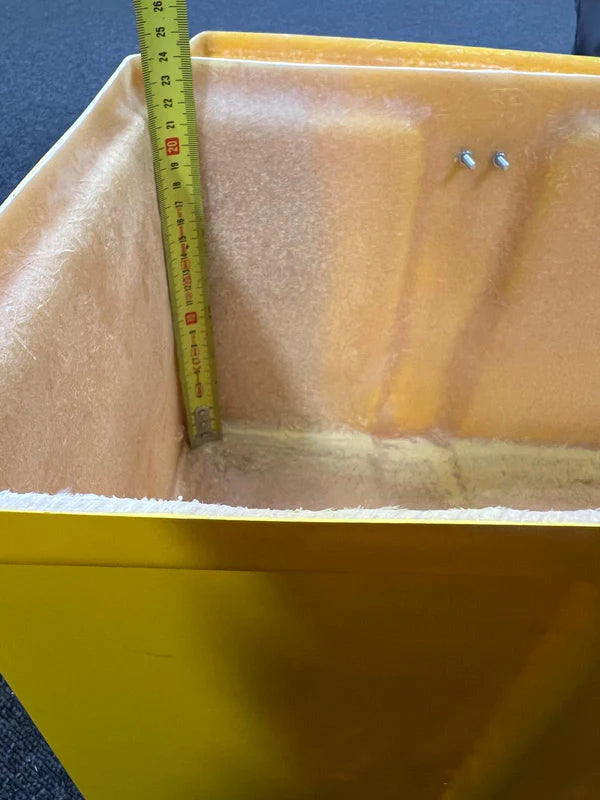 FOAM APPLICATOR STORAGE YELLOW BOX1100x450x450
