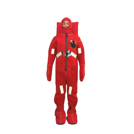 FANGZHAN BRAND IMMERSION SUIT - XL SIZE PILLOW TYPE WITH LIFEJACKET LIGHT- SOLAS /MED APPROVED