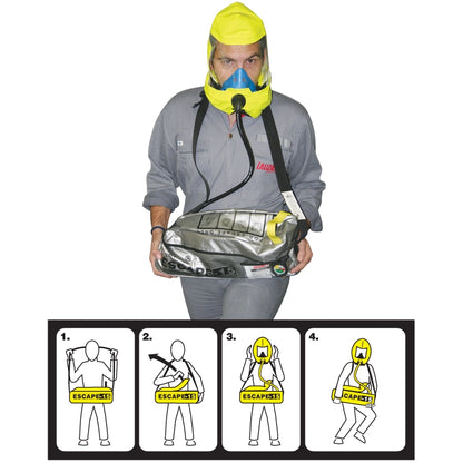 EMERGENCY ESCAPE BREATHING DEVICE (EEBD), FOR 15 MINUTES - LALIZAS BRAND RINA / SOLAS /MED APPROVED